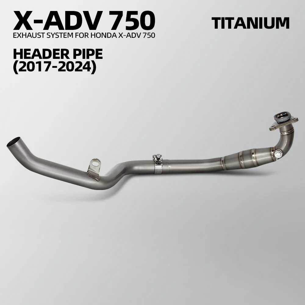

Motorcycle Exhaust Modify Header Pipe Titanium Front Pipe Compatible Original Escape Muffler For Honda ADV750 Forza750 NSS750