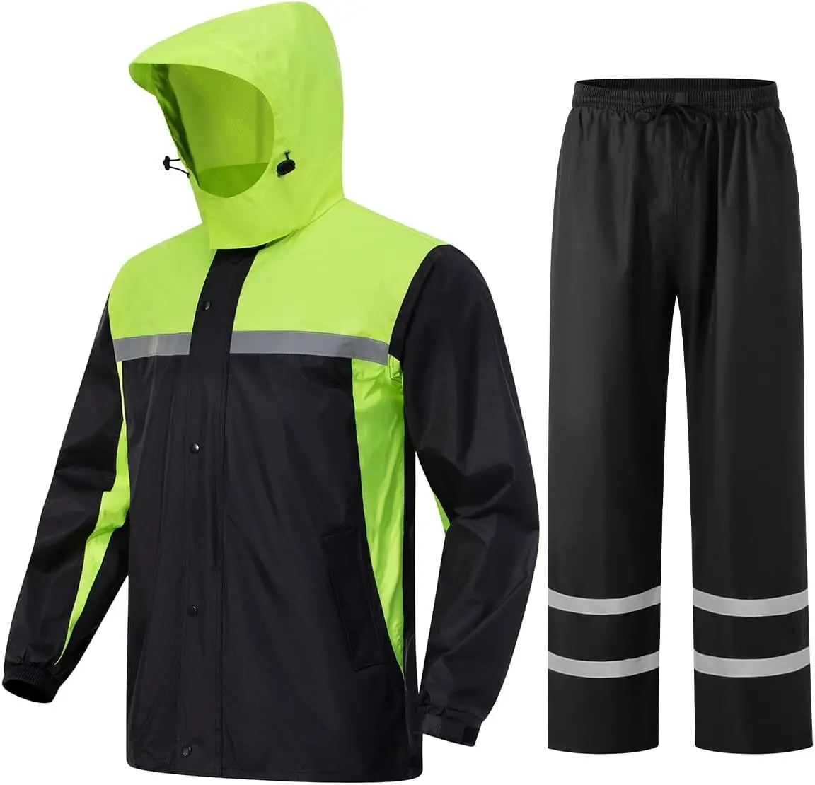 

Men's Waterproof Rain Suits with Air Vents, Reflective Gear for Work, Golf, Fishing & Hiking
