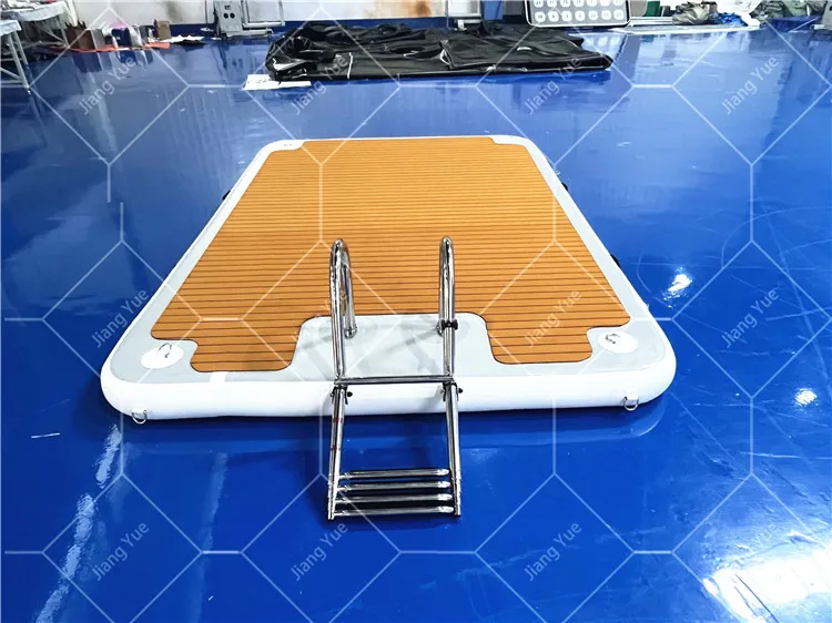 الجملة في الهواء الطلق طوي نفخ قطرة غرزة حوض منصة المياه العائمة نفخ جزيرة العائمة حوض