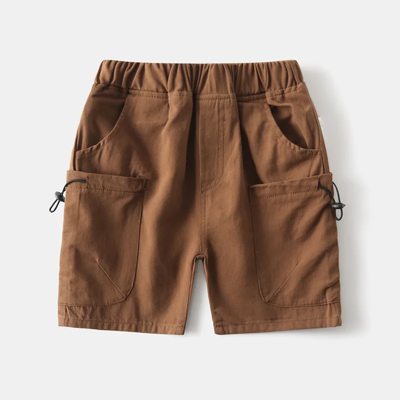 Kids Cotton Brown Shorts 6