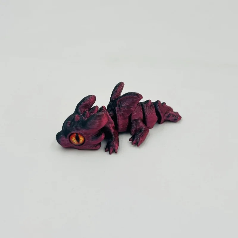 1/5/10/15 Stück 3D-gedruckter Babydrache mit beweglichen Gelenken und simulierten Augen, als dekorative Gegenstände für das Zuhause, zur Raumgestaltung und als Geschenk für Feiertage. – Detail 17