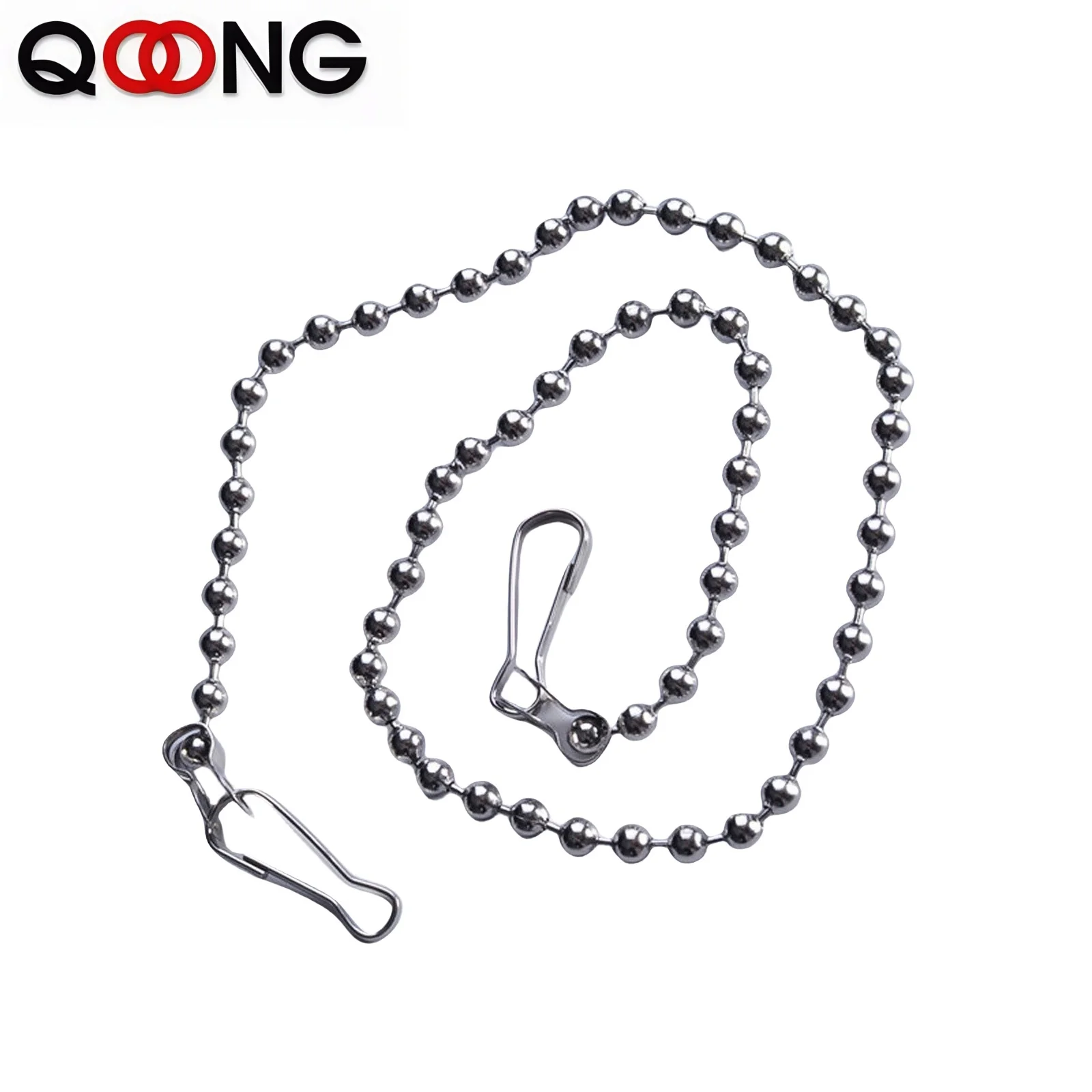 50CM Multi-Purpose Stainless Steel Pearl Chain Versatile Keychain Bag Strap Waist Clip & Necklace Key Ring Elegant & Durable Y04