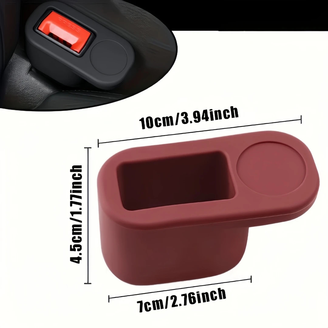 General-purpose sport seat belt fastener, seat belt socket protective cover plug-in fixator view 5