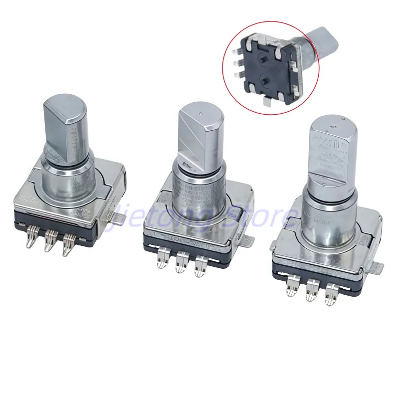 10pcs Encoder Code Switch EC11 Rotary With Push Button Switch 30 Position 360 Degree Infinite Rotation SMD 5pin Half Shaft