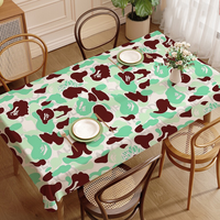 A-Bathing-A-ApeS-B-BAPES Polyester Waterproof Tablecloth Bedside Table Dustproof Decorative Cloth Living Room Coffee Tablecloth