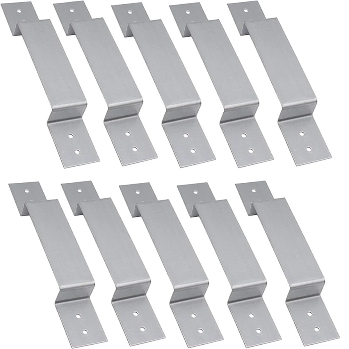 Fence Panel Clips Fence Post Safety Bracket Galvanized Fence Clip Fence Board Fixer for 100mm/4Inch Post Fence