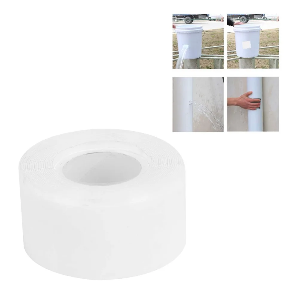 Durable 1 Inch Sealing Tape Strong Adhesion Portable Self Fusing Silicone Tape Plumbing Repair Tape Emergency Repair
