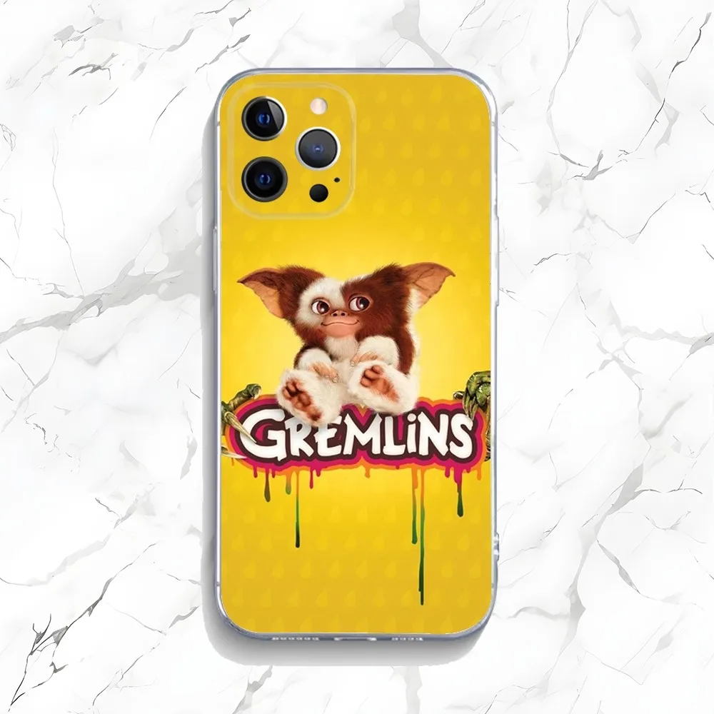 G-Gremlins Gizmo Phone Case For iPhone 15,14,13,12,11 Plus,Pro,Max,XR,XS,X,7,8 Plus,SE,Mini Transparent Silicone Soft