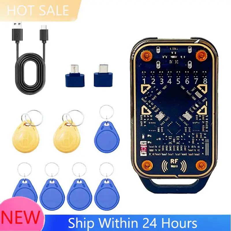 

В наличии: Эмулятор смарт-карт Restart Chameleon Ultra + комплект брелоков 5200/UID, считыватель смарт-чипов RFID 125K 13.56M, декодер NFC Dupl