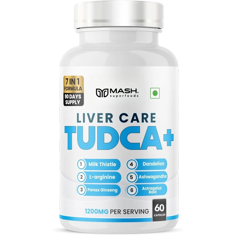 

TUDCA 500mg - Taurodeoxycholic Acid Bile Salt Capsules, Non GMO, Gluten Free, 60 Capsules