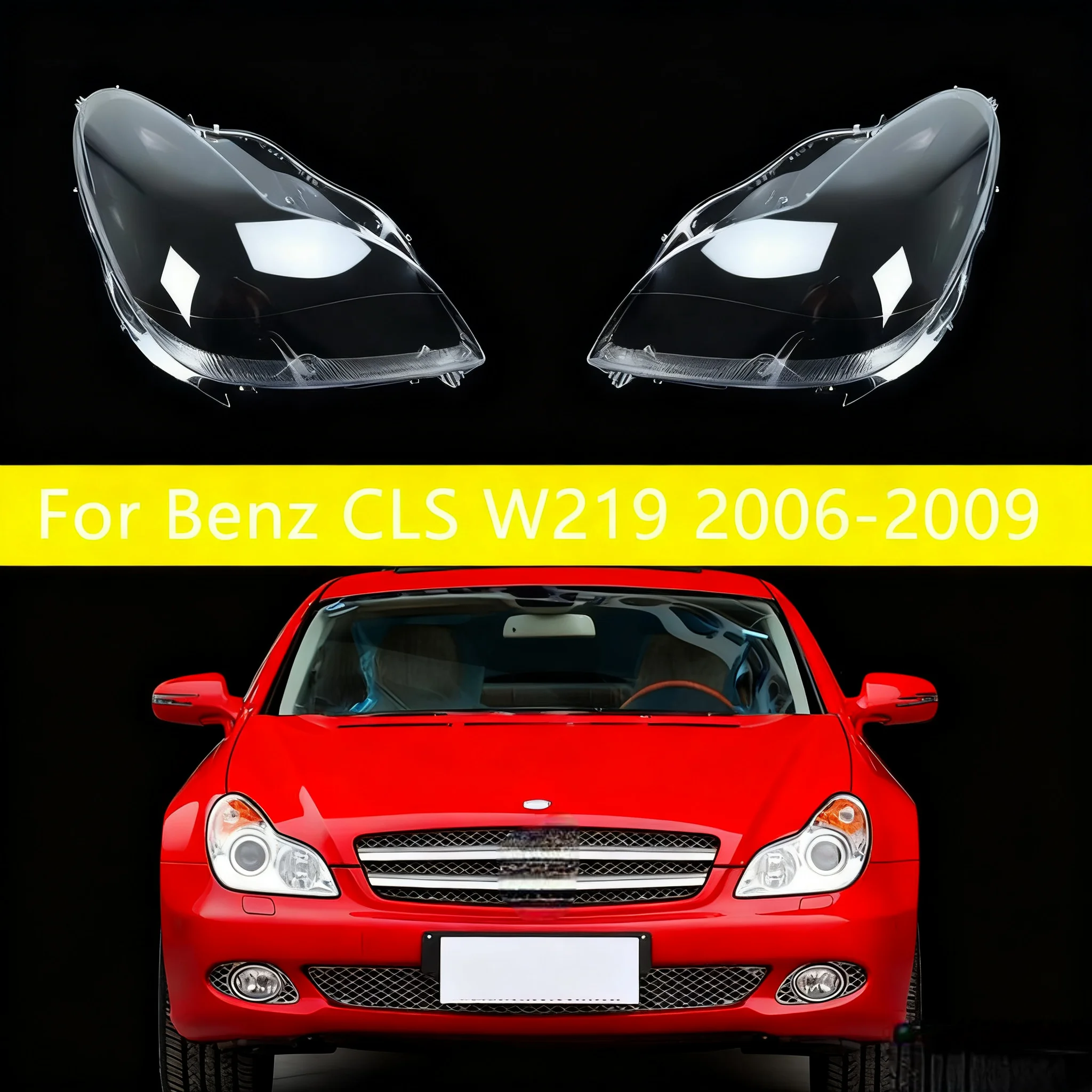 

Headlight Shell Lamp Shade Transparent Lens Cover Headlight Cover For Mercedes-Benz CLS W219 2005 2006 2007 2008