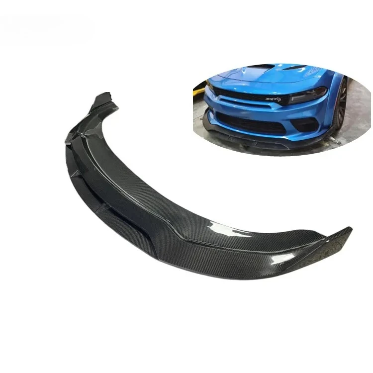 

NEW for Dodge Charger SRT Added Carbon Fiber Front and Rear Bumper Spoilers