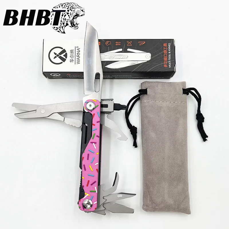 BHBT 16 في 1 أداة صغيرة قابلة للطي متعددة الوظائف أداة الجمع مقص مفك البراغي في الهواء الطلق EDC