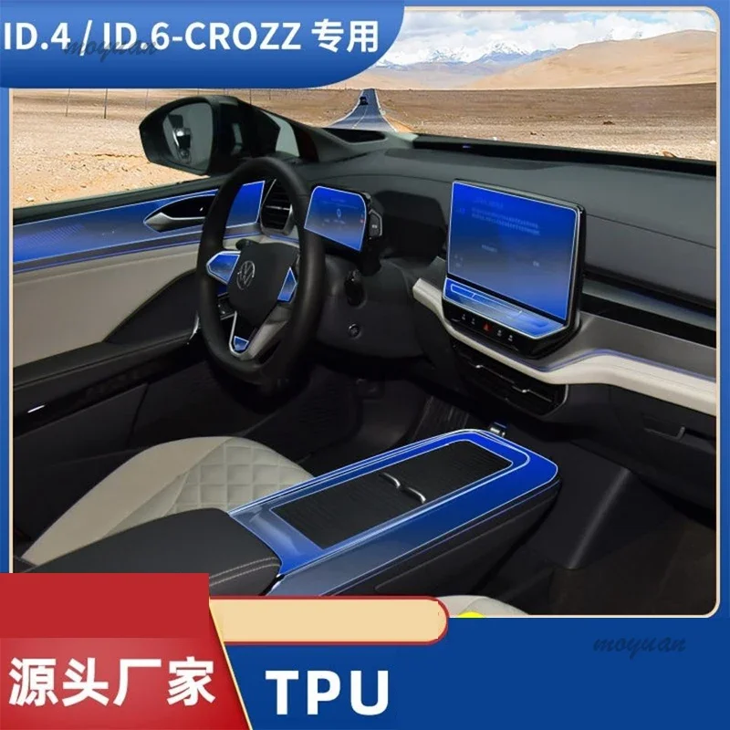 

Tpu Film for VOLKSWAGEN VW ID4 ID 4 Crozz ID6 ID 6 Crozz Car Interior Sticker Center Console Screen Dashboard Gear Door Panel