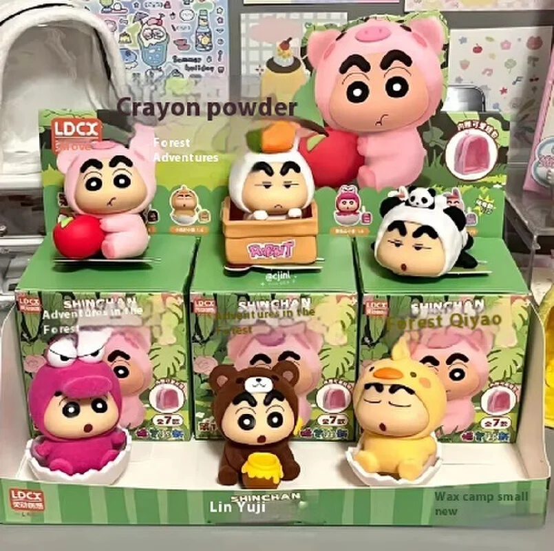 

New Crayon Shin-Chan Forest Adventure Series Blind Box Figurine Pendant Bag Hanging Decoration Toy Collectible Trendy Gift