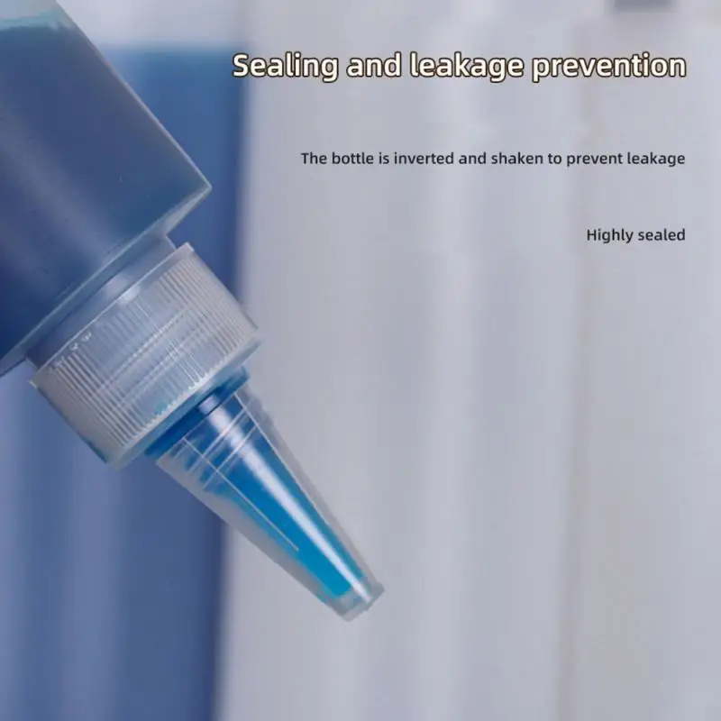 Botella de plástico de 10/30/50/60/100/120ml, botellas de pegamento de plástico vacías con tapas atornilladas, botellas cuentagotas de aceite de tinta líquida para apretar