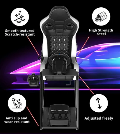 Racing Simulator Seat Bracket Racing Wheel Stand Simulator Cockpit Gaming Chair For Thrustmaster