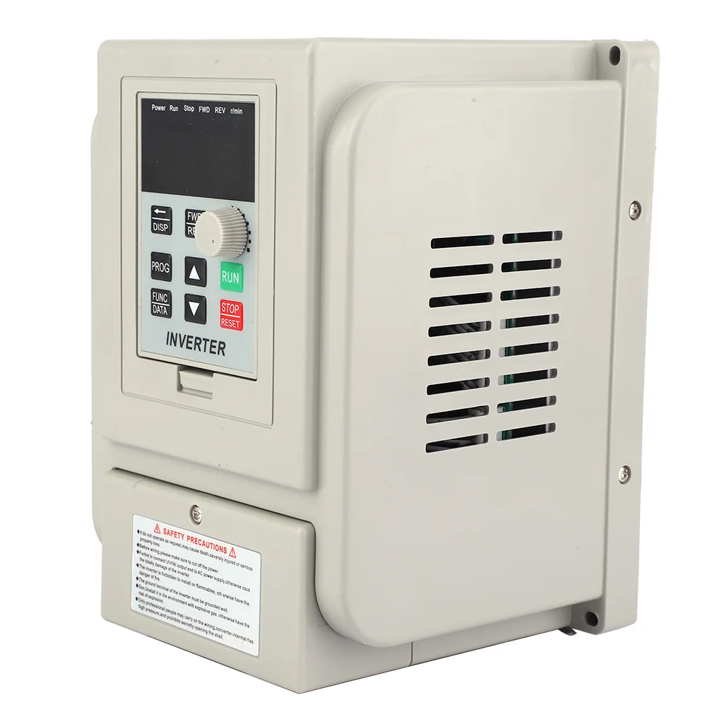 PWM 220V AC Variable Frequency Drive VFD Speed Controller 1‑Phase Input 1‑Phase Output 2.2KW Single Phase Speed Controller