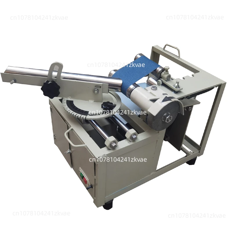 스테인레스 스틸 베벨 기계 새로운 편리한 계단 난간 연삭 다기능 사각형 튜브 아크 모래 벨트 배달