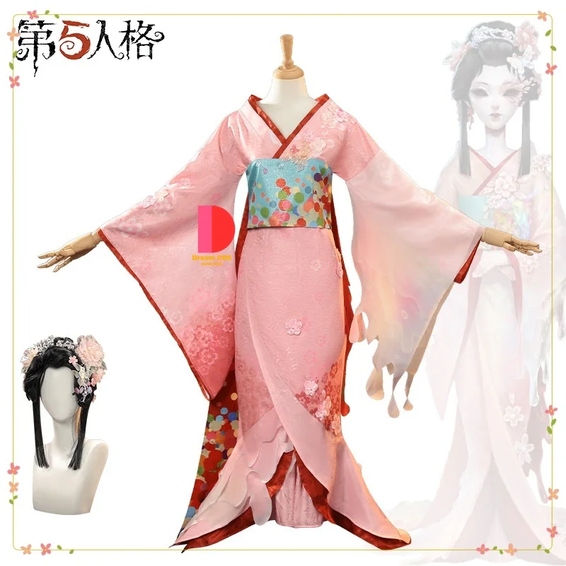 

Identity V Bartender Demi Bourbon Geisha New Skin Costume Cosplay for Woman Adult Floral Comfortable Dress Blockbuster Game