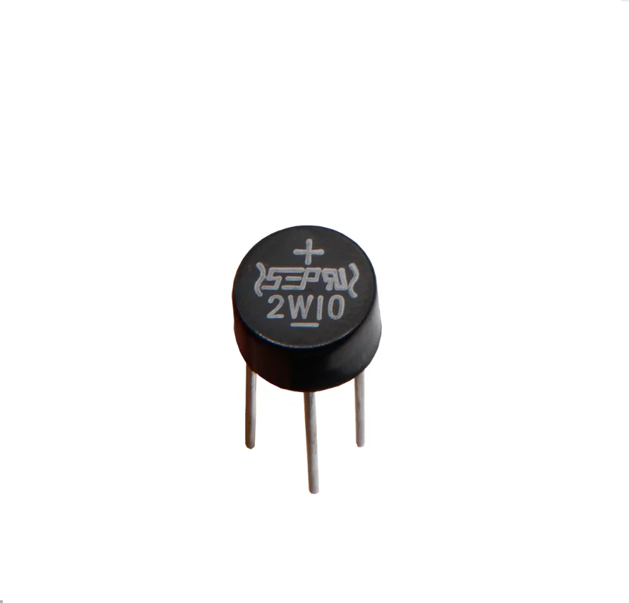20 piezas-rectificador de puente, pila redonda, monofásica, 800V, 1000V, 2A, 2W10, 2W08, 2W06, 2W04