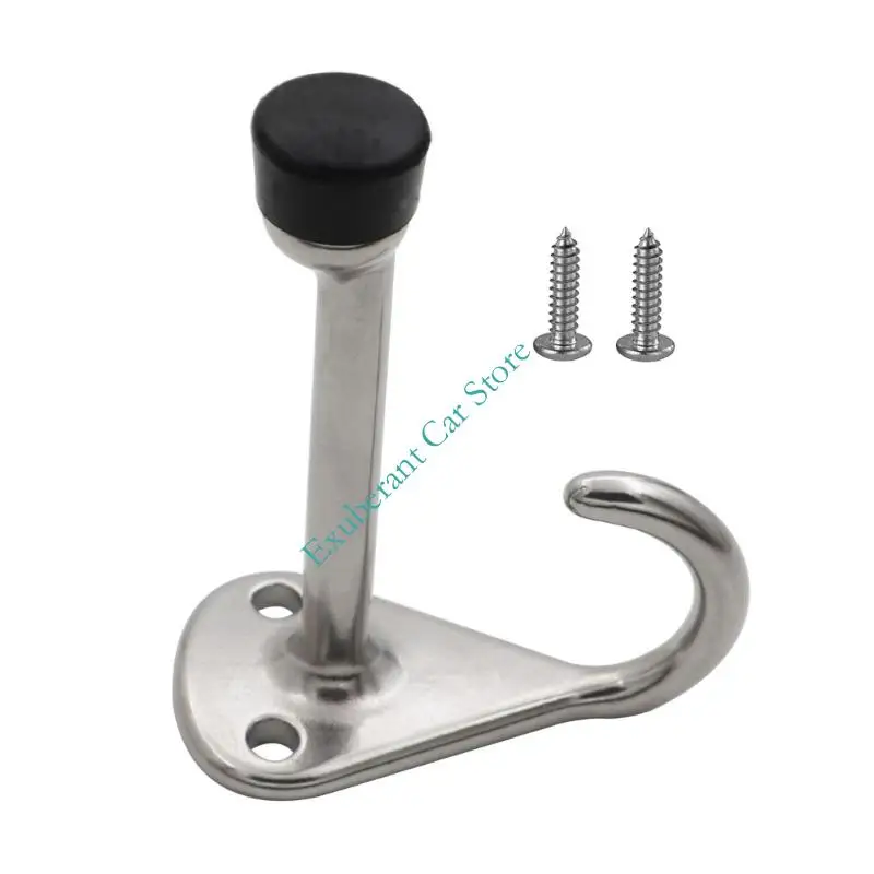 Elegant Door Stoppers Featuring Protective Rubber Tip Electrolytic Polished Suitable for Rusts & Corrosion Resistance