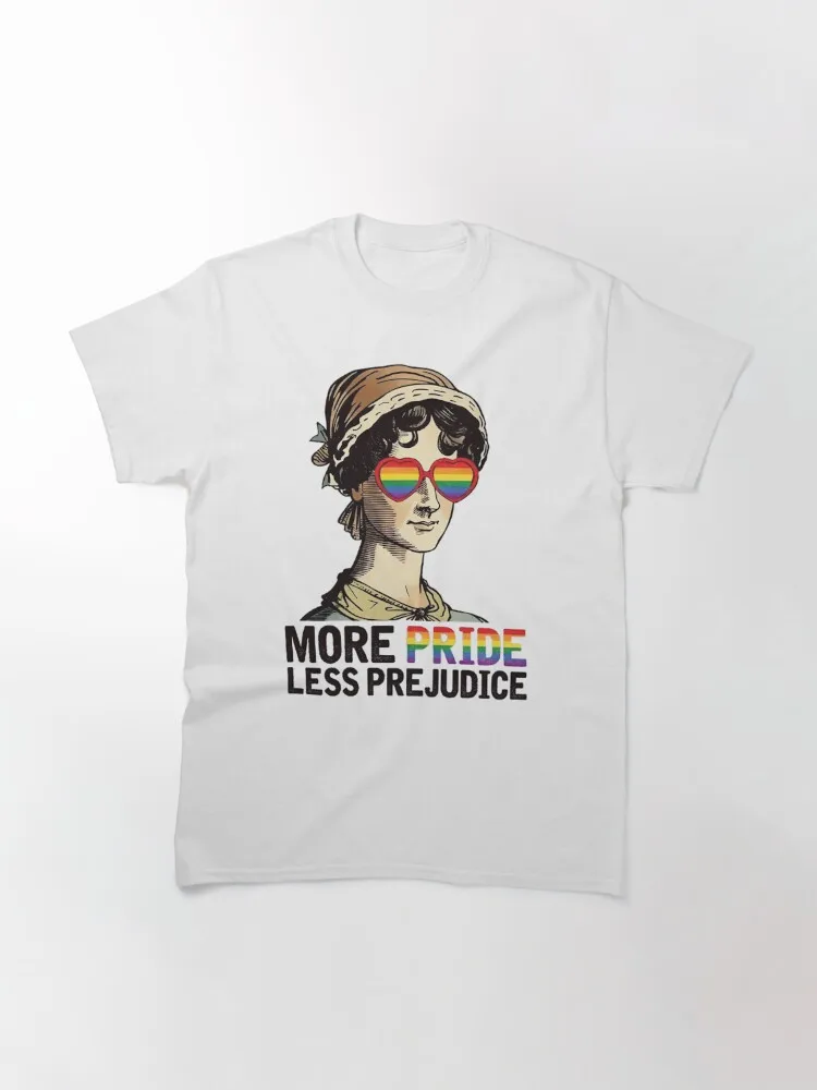 More Pride Less Prejudice Lgb, Jane Austen , Proud Ally , Pride MonthT-Shi Classic T-Shirt