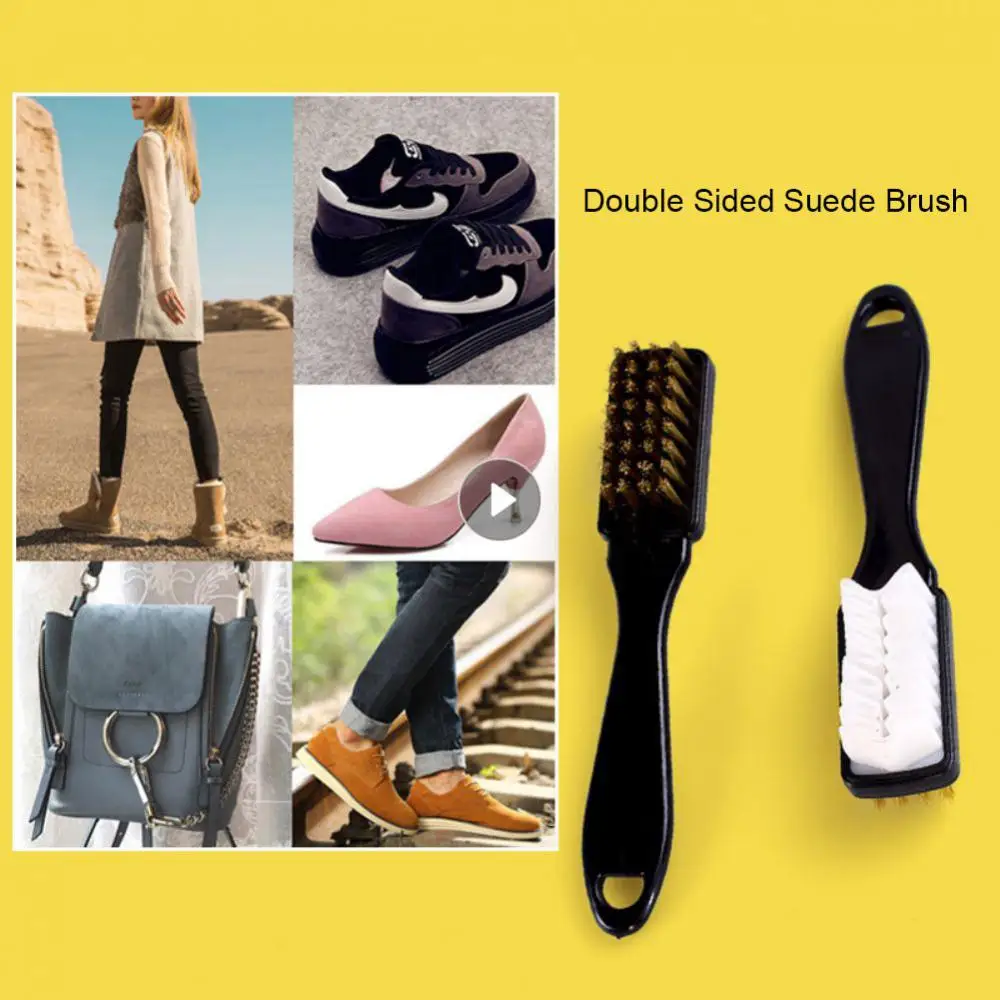 

Двусторонняя щетка для чистки замшевых туфель и нубуков, подходит для замшевых туфель из нубука, многофункциональные инструменты для чистки обуви, набор для ластика