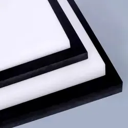 POM Plate Delrin Acetal Sheet CNC Engineering Plastic Materials Black White