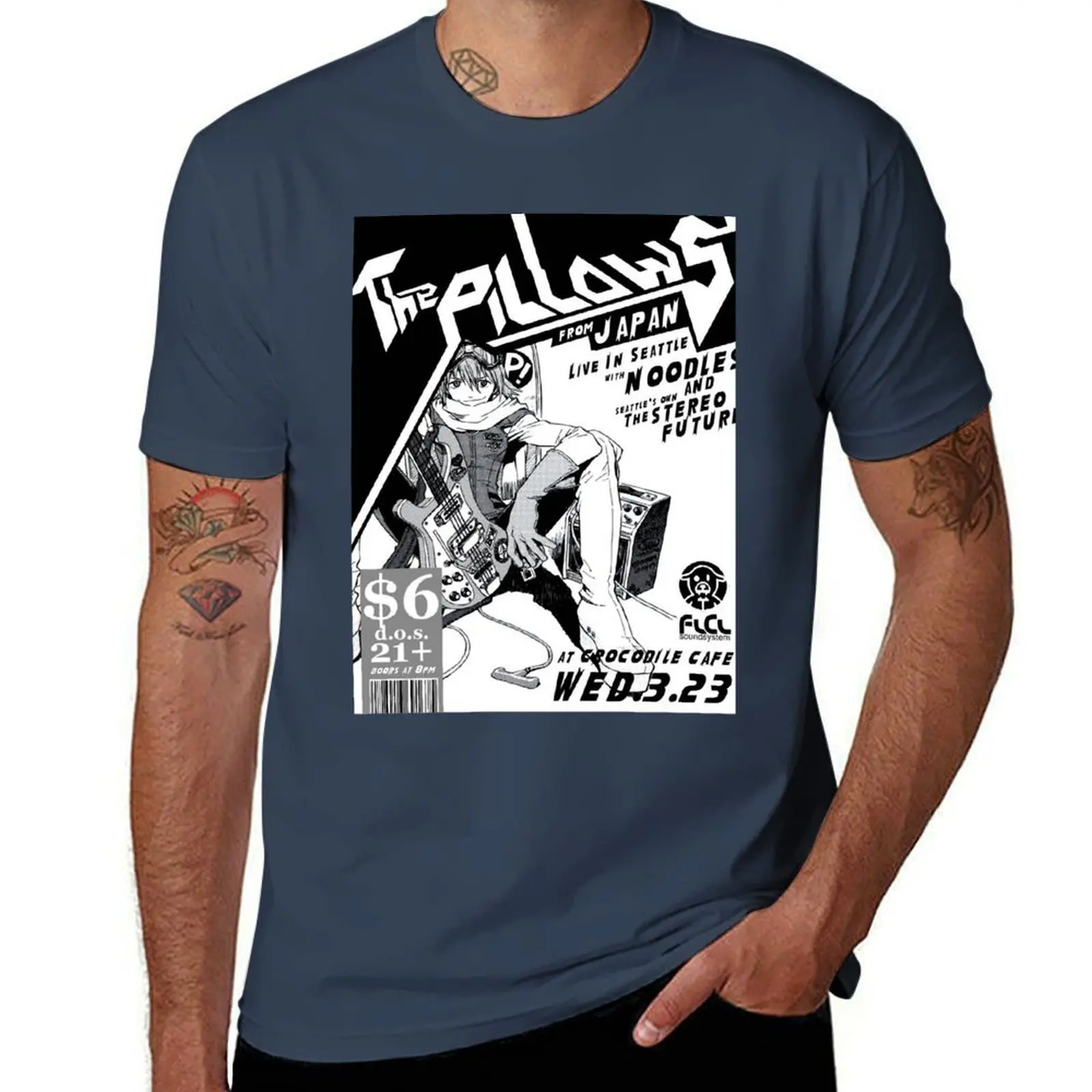 

Flcl The Pillows Live (Fooly Cooly) T-Shirt cotton t shirts high quality t shirt men 100% cotton luxury brand T-Shirt