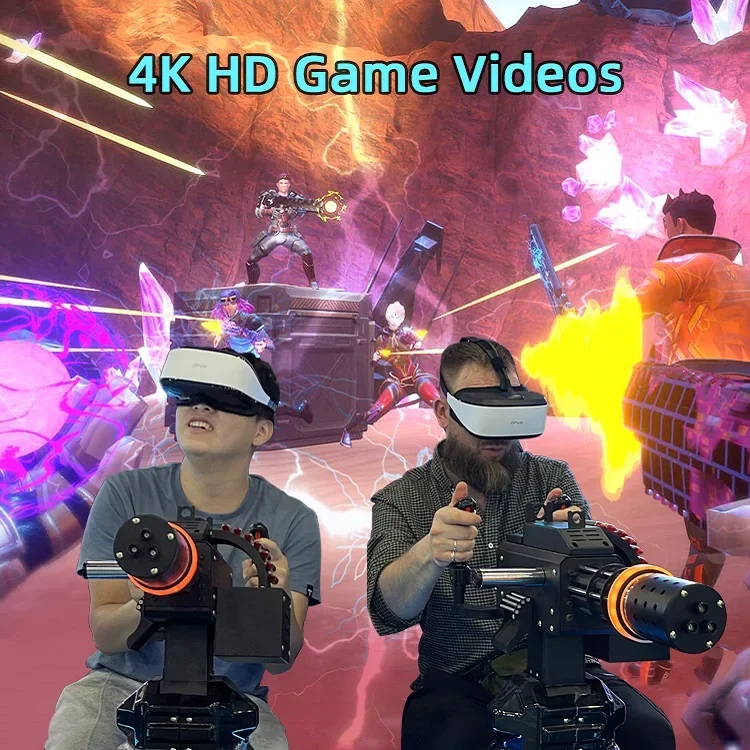 가상 현실 펀 존 비디오 시뮬레이터 시스템, 9D VR 게임기, 아케이드 VR 슈팅 게임, 화이트 VR 안경