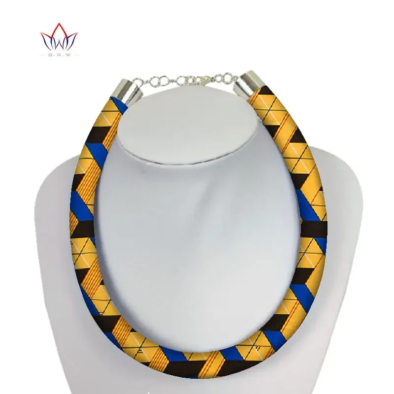 African Print Necklace Ankara Print Necklace African Ethnic Handmade Jewellery African Cotton Fabric Jewellery For Women SP065