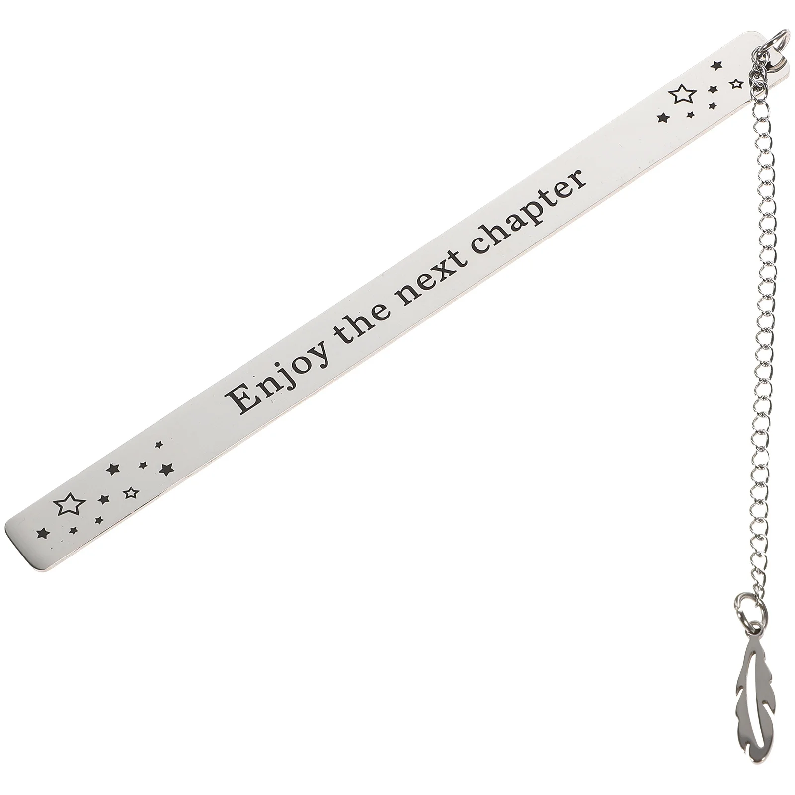 

Inspirational Stainless Steel Bookmark Elegant Leaf Pendant Perfect Graduation Present for Men Women Teens Holiday Bookmark