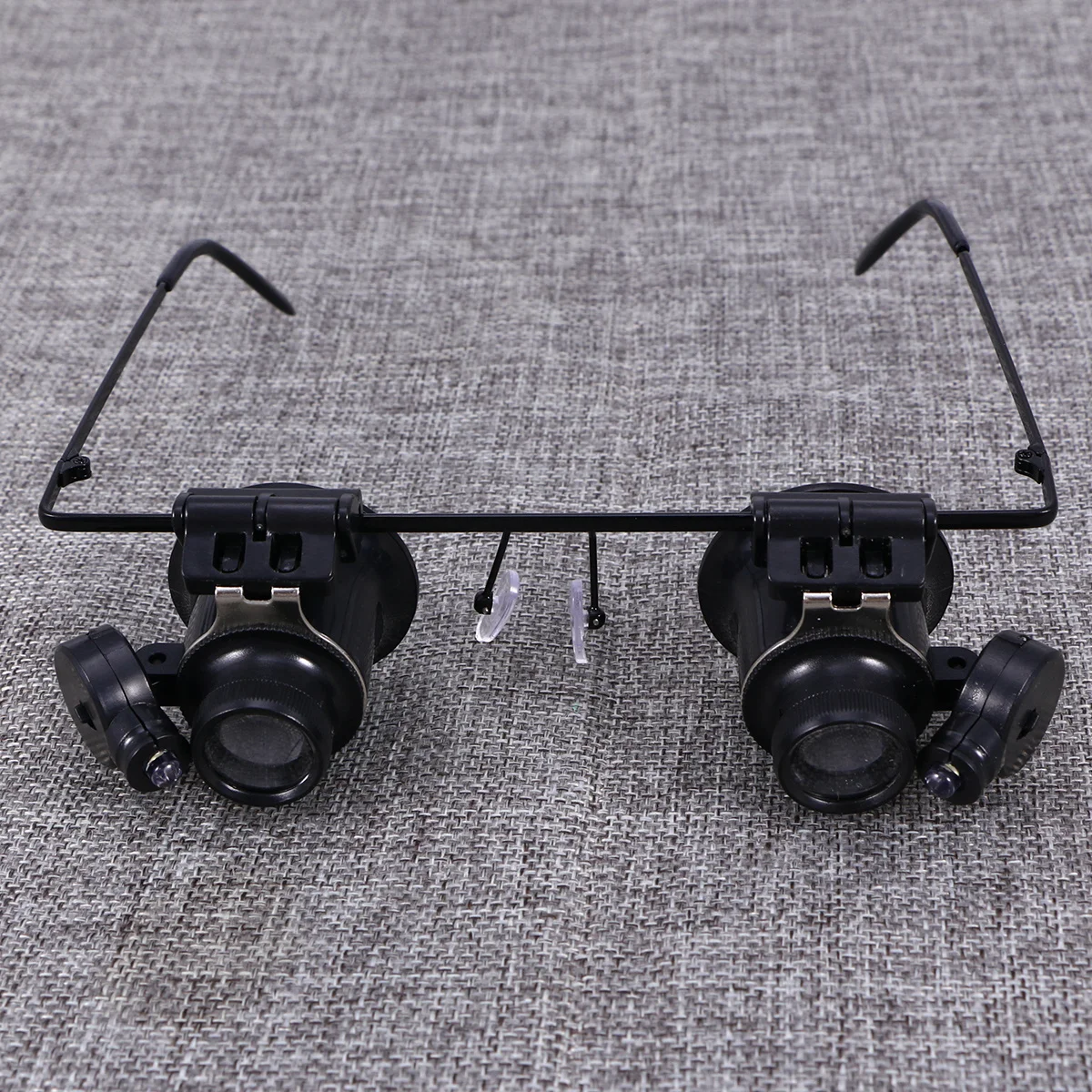 

20X Adjustable Head Mount Magnifier with Bright LED for Watch Repair and Jewelry Examination Dual Eye Loupe for Detailed