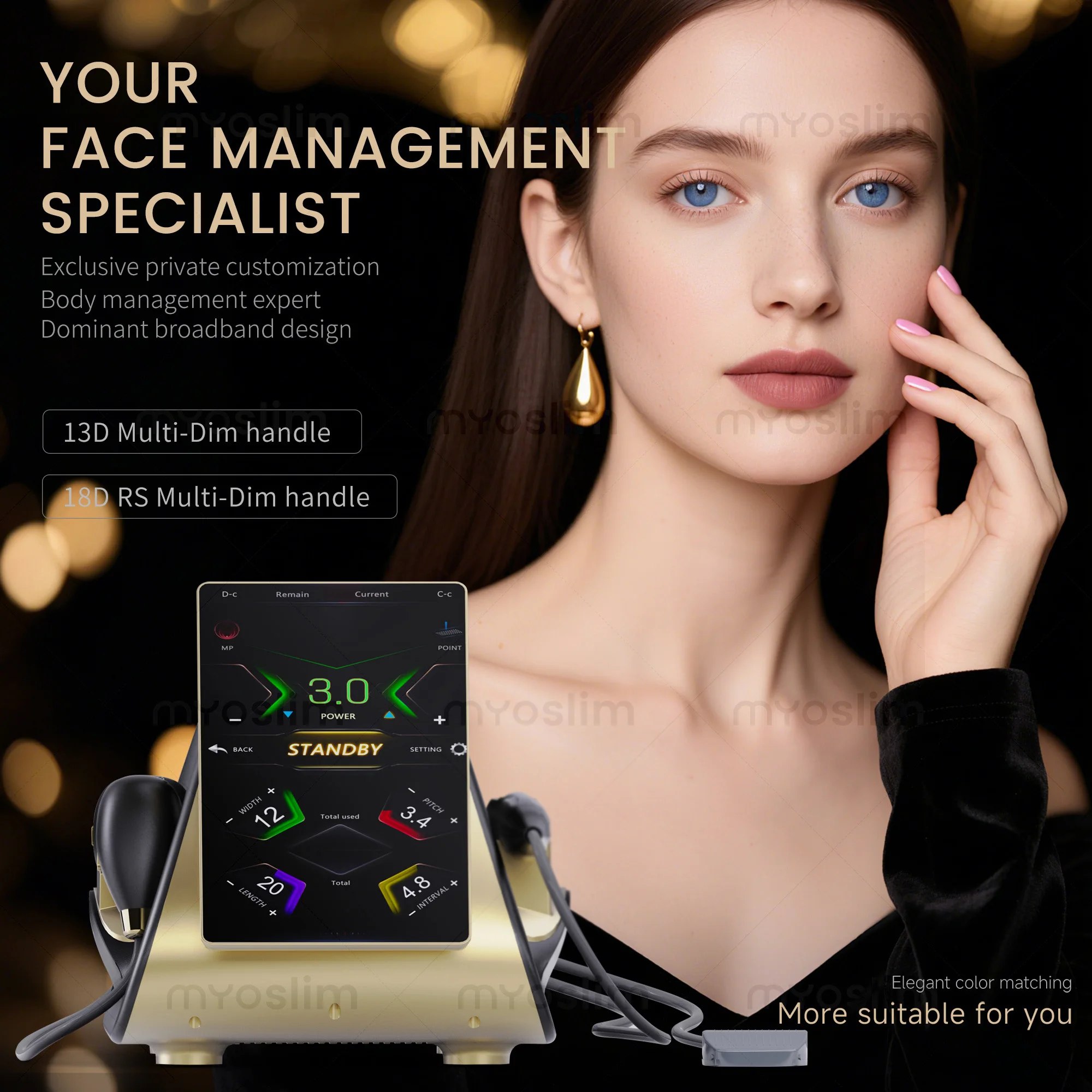

NEW TT 22D Professional Portable RF Double Lift Machine: Facial & Body Firming for Anti-Aging Skin Rejuvenation For Salon