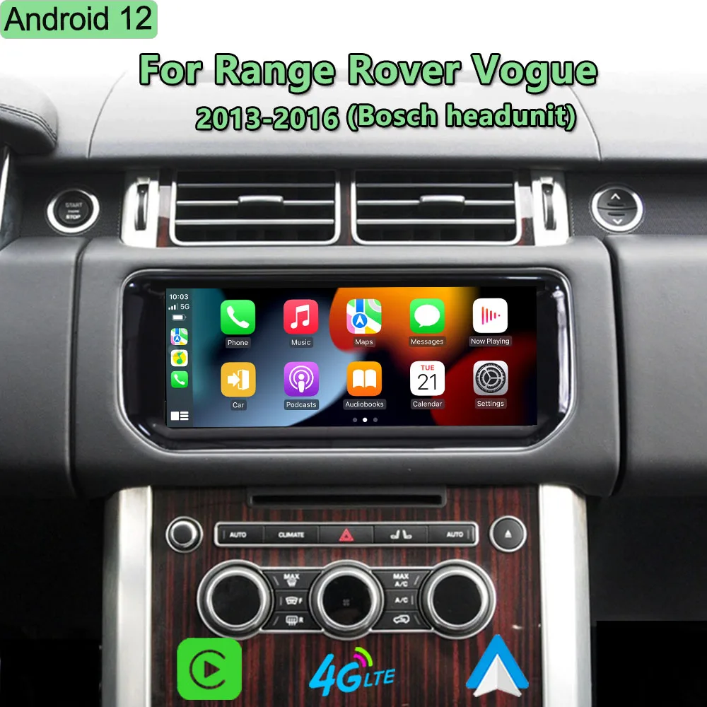 Android12 For Land Range Rover Vogue L405 2013 to 2016 Car Radio Multimedia Player GPS Navigation 4G WIFI DSP Carplay HD Screen