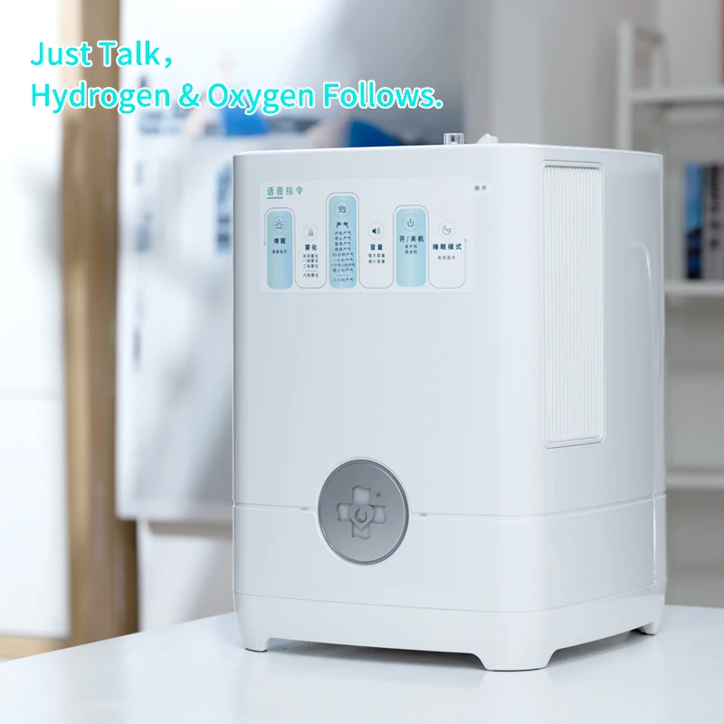 Portable Oxyhydrogen Generator Nebulizer for Elderly 3000ml/min High Flow Molecular Hydrogen Oxygen Nebulize Smart Humidifiers