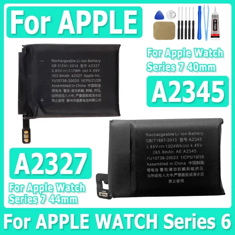

A2345 A2327 Сменный аккумулятор для A2345 для серии 6 40 мм A2327 для серии 6 44 мм Батарея для умных часов + бесплатные инструменты