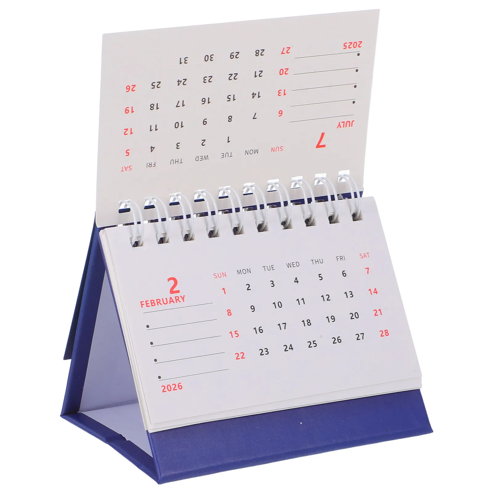 

Настольный календарь-ежедневник на 2026 год, мини-формат, откидной, из плотной бумаги, ежемесячный планировщик для дома и офиса, простой и элегантный декор