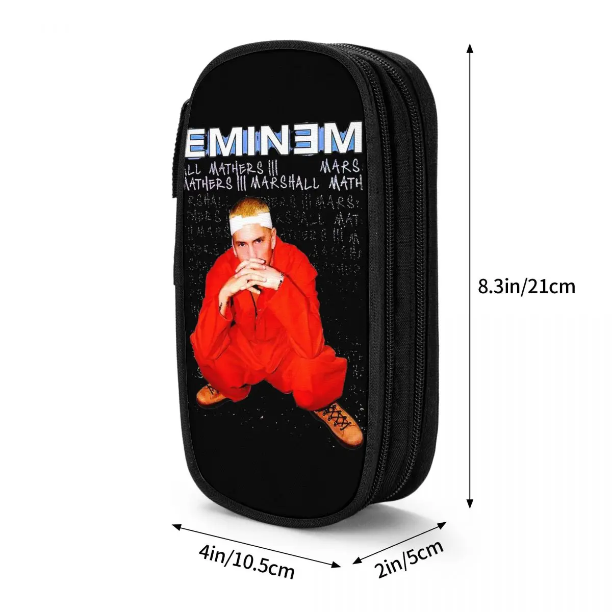 Eminem Large Storage Pencil Case, Pen Holder Bags for Kids, Material escolar, Lápis Cosméticos