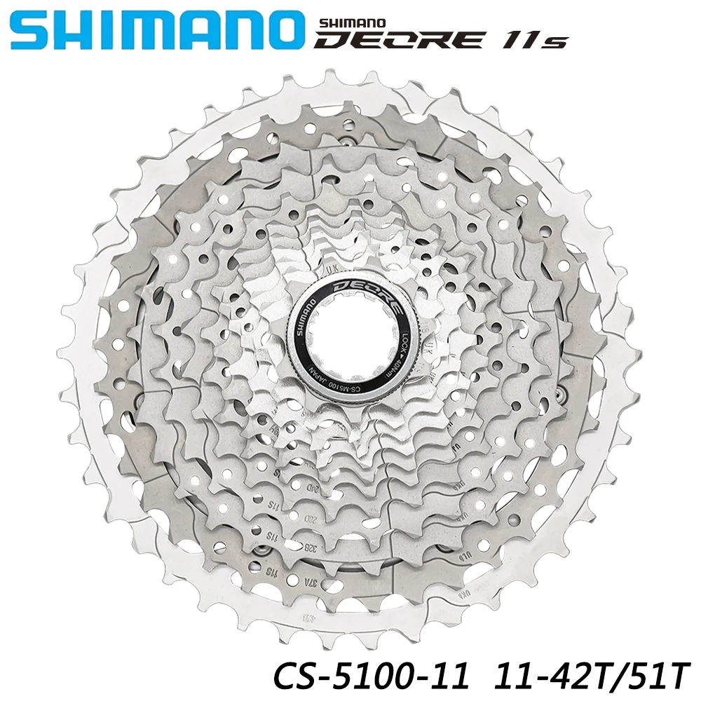 

SHIMANO DEORE CS-M5100 Cassette Sprocket for MTB Bike 11S 11V 11-42T/51T Freewheel HYPERGLIDE Tech Original Bicycle Parts