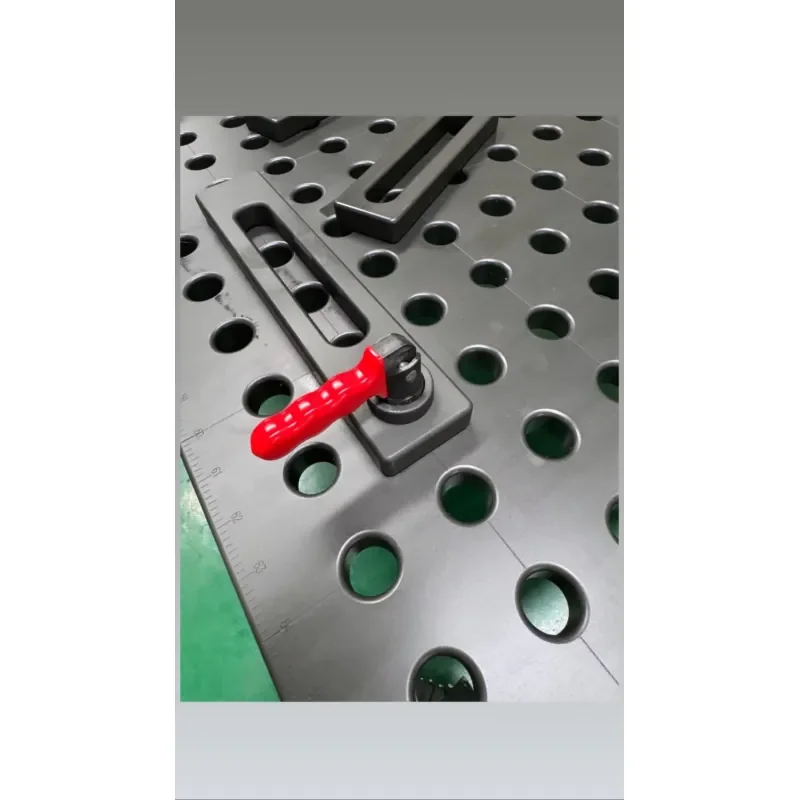 Modular D28/D16 Dual Series Welding Table - Interchangeable Cast Iron/Steel Tops with Magnetic Scale Ruler & Forklift