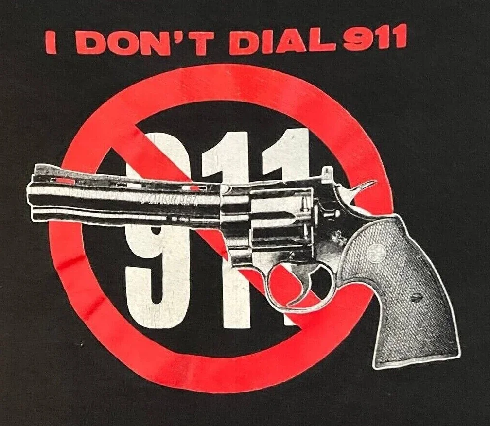بلوفر كلاسيكي "I Dont Dial 911” 44 Magnum Revolver جرافيك بقلنسوة 100% قطن مريح غير رسمي للرجال بلوزات ملابس الشارع