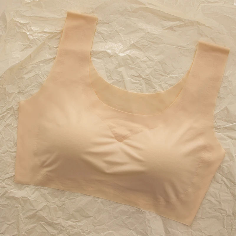 3dílná dámská spací podprsenka Ice Silk, sportovní vesta, pohodlná, prodyšná, šetrná k pokožce, široké ramenní popruhy, odnímatelná hrudní vycpávka - náhled 6