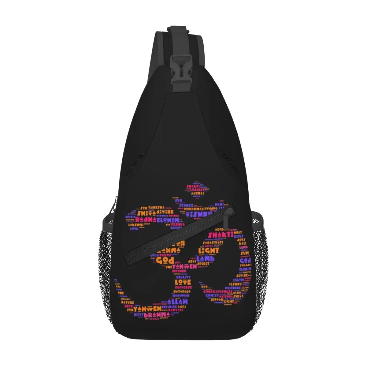 

Om Namah Shivaya Chest Bag Men Sling Crossbody Backpack Chest Bag Traveling Hiking Daypack Shoulder Bag