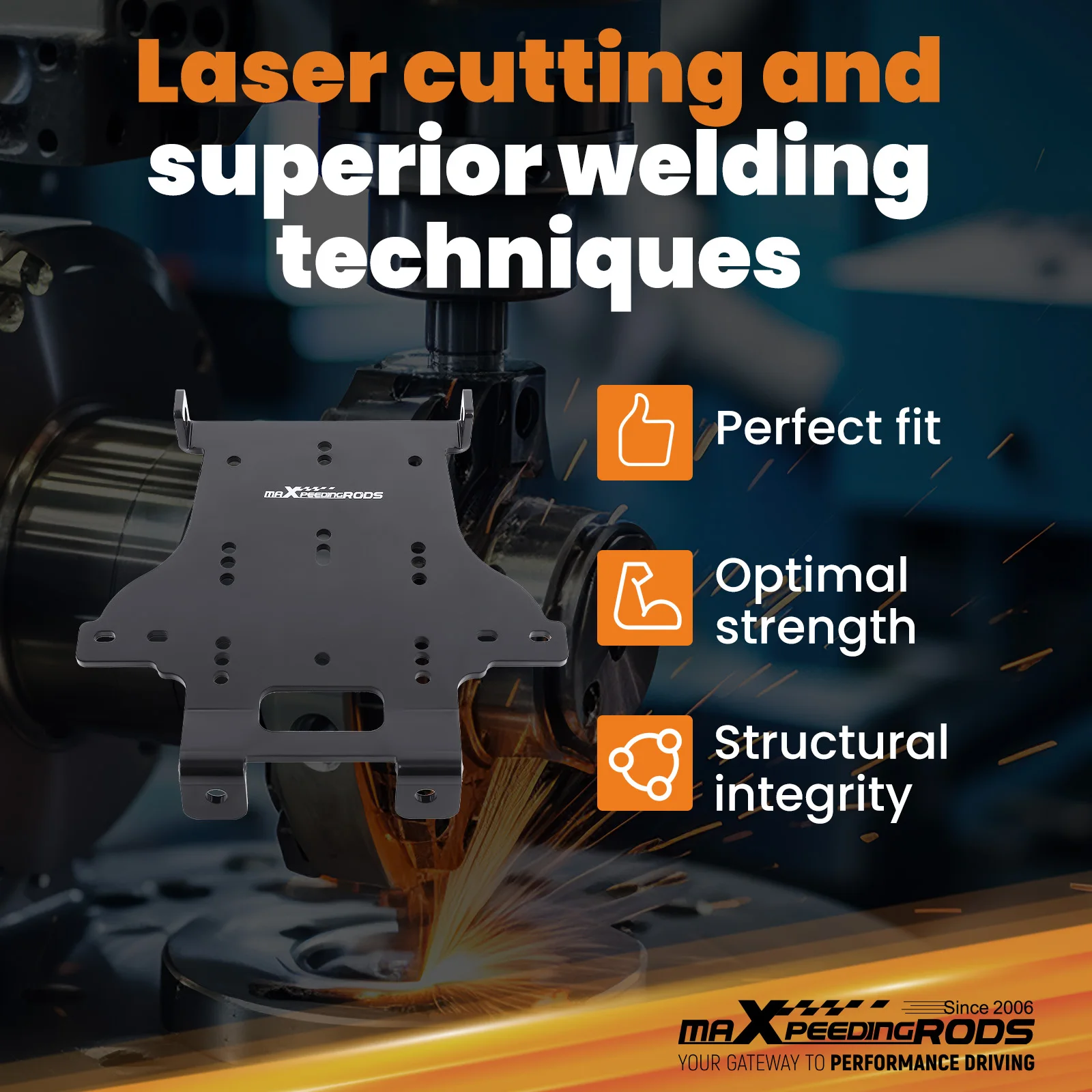 

Heavy-Duty Steel ATV Winch Mounting Bracket for Honda TRX500 Rubicon 2009-2014