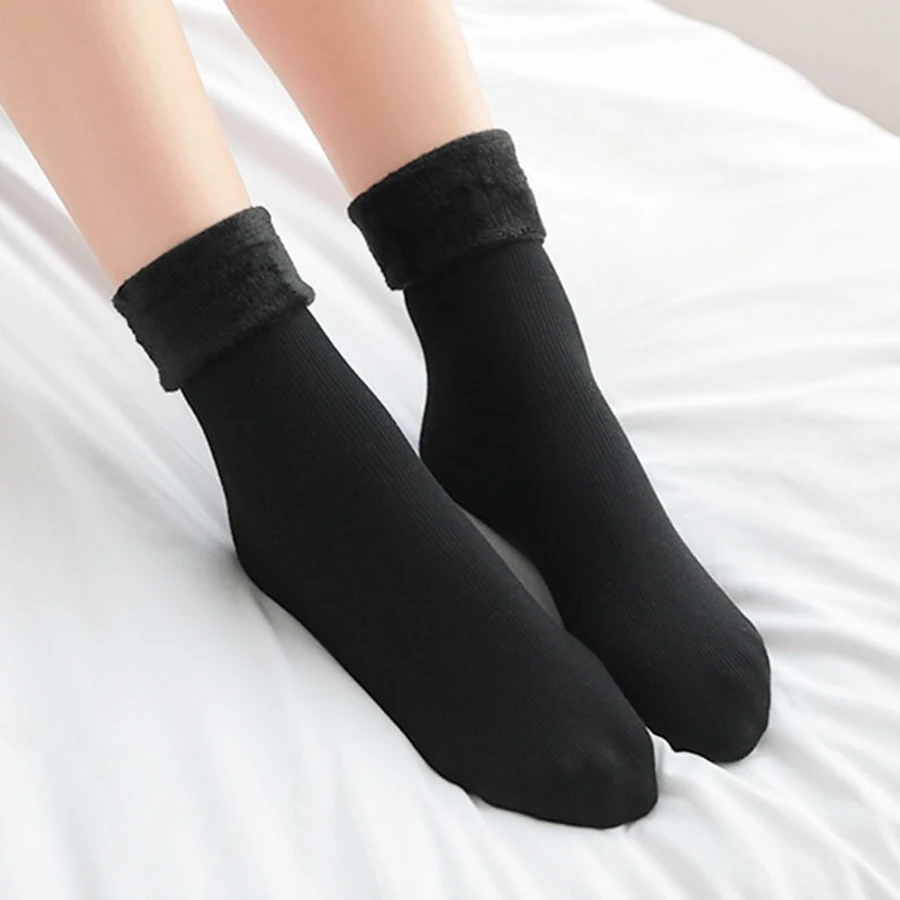 1/3 زوجًا من الجوارب الحرارية النسائية، جوارب شتوية للتزلج والمشي لمسافات طويلة على الجليد، جوارب صوفية دافئة سميكة معزولة #6