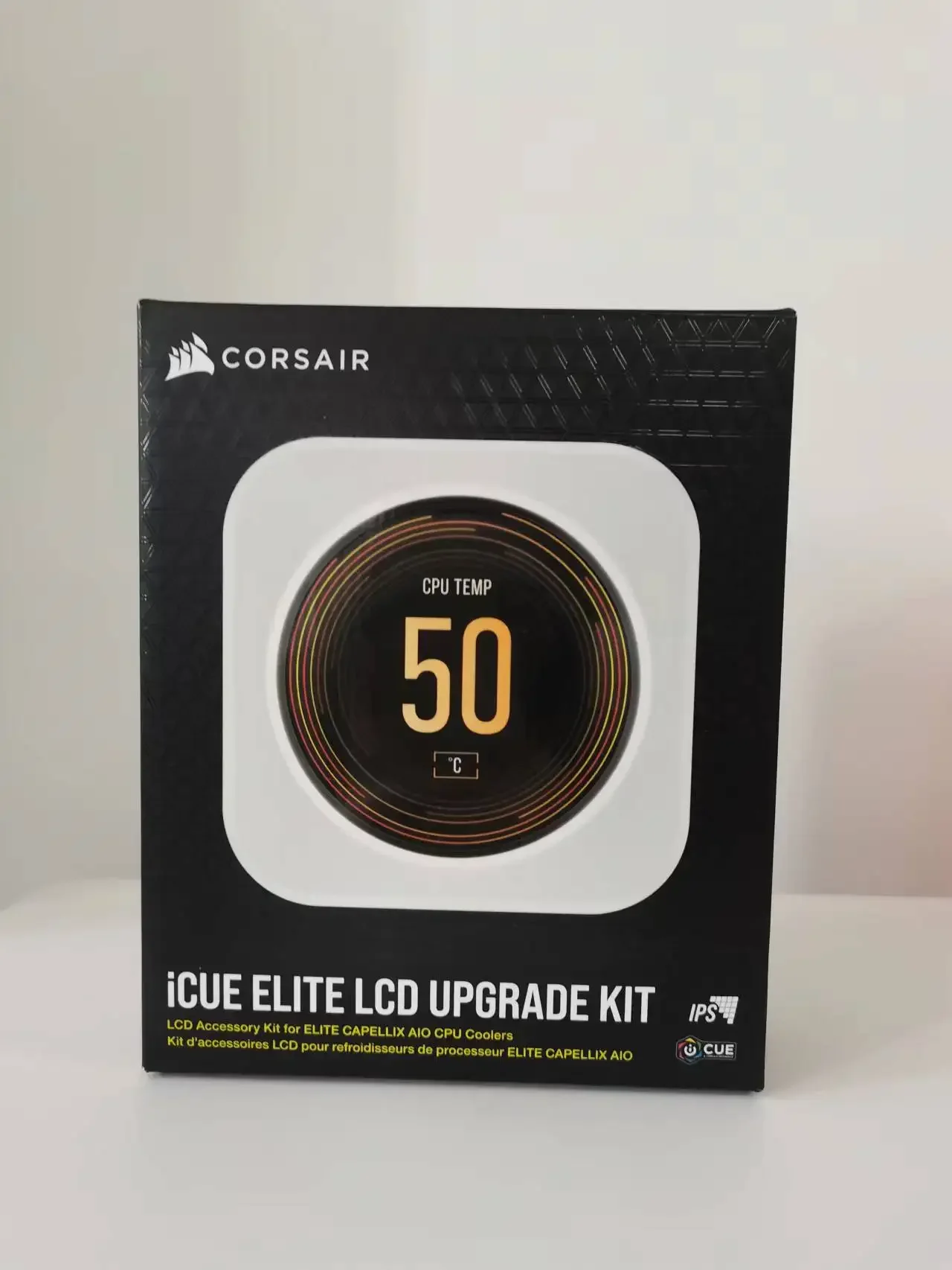 CORSAIR iCUE ELITE CPU 쿨러 LCD 디스플레이 업그레이드 키트, 블랙, 화이트