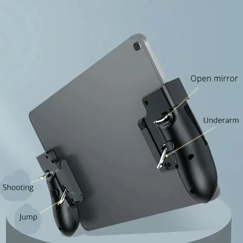 H11 Mobie Controller PUBG Aim Shooting L1 R1 6 Finger Game Trigger Handle Button for Ipad Universal Tablet Gamepad Joystick Grip