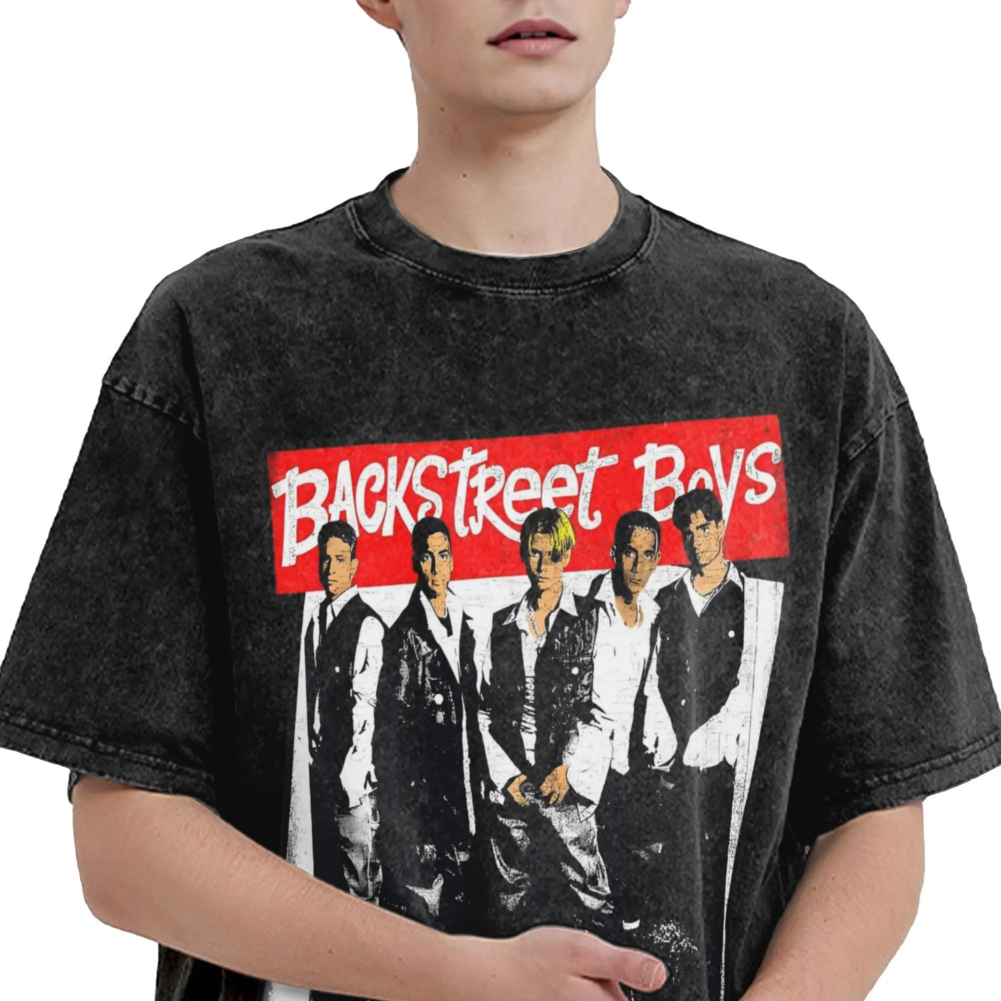 باك ستريت بويز ميلينيوم جولة الموسيقى تي شيرت الرجال 100% القطن الجدة تي شيرت طاقم الرقبة تيز قصيرة الأكمام بلايز حجم كبير